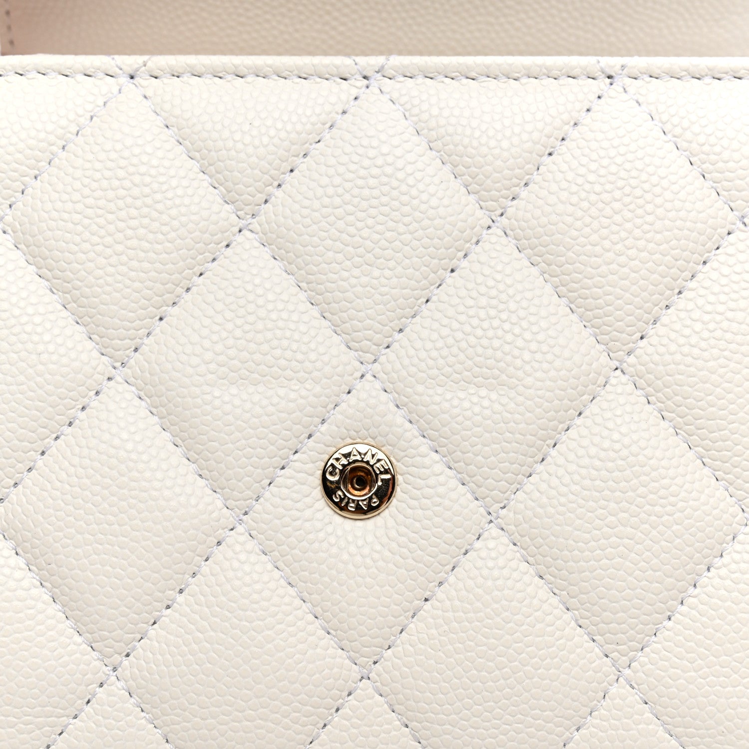Chanel Caviar Quilted Small Flap Wallet White 9 of 13