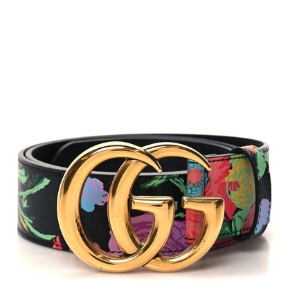 Gucci x Ken Scott Calfskin Double G 40mm Belt 80/32 Black Multicolor 1 of 5