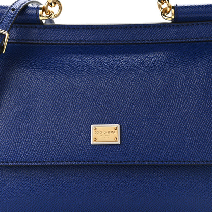 Dolce & Gabbana Dauphine Small Miss Sicily Satchel Bleuette Scuro 7 of 9
