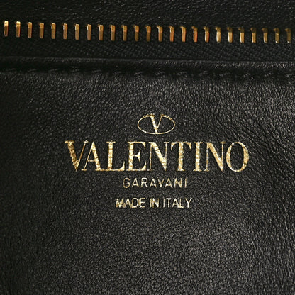 Valentino Garavani Calfskin Stud Sign Zip Hobo Black 6 of 8