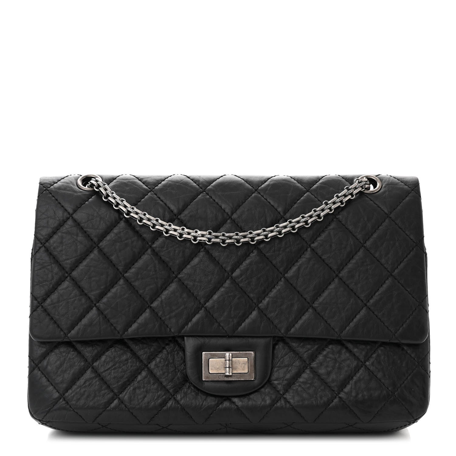 Chanel Aged Calfskin Quilted 2.55 Reissue 227 Flap Black 1 of 11