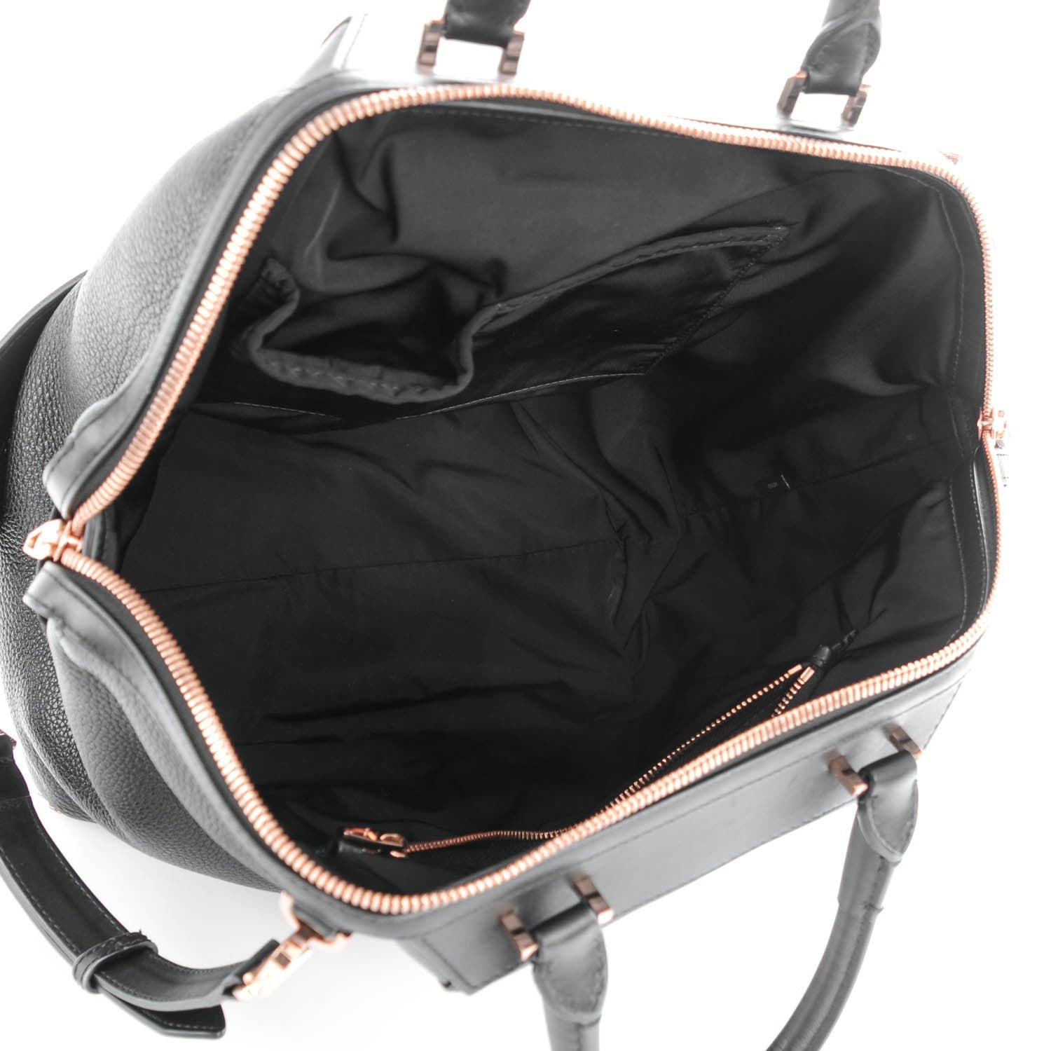Alexander Wang Pebbled Calfskin Large Emile Black Rose Gold Hardware 4 of 7