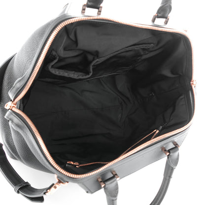 Alexander Wang Pebbled Calfskin Large Emile Black Rose Gold Hardware 4 of 7