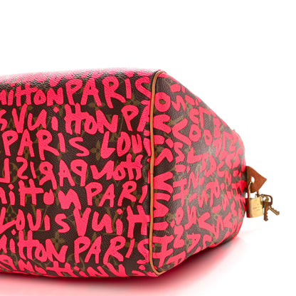 Louis Vuitton Monogram Graffiti Speedy 30 Fuchsia 10 of 12