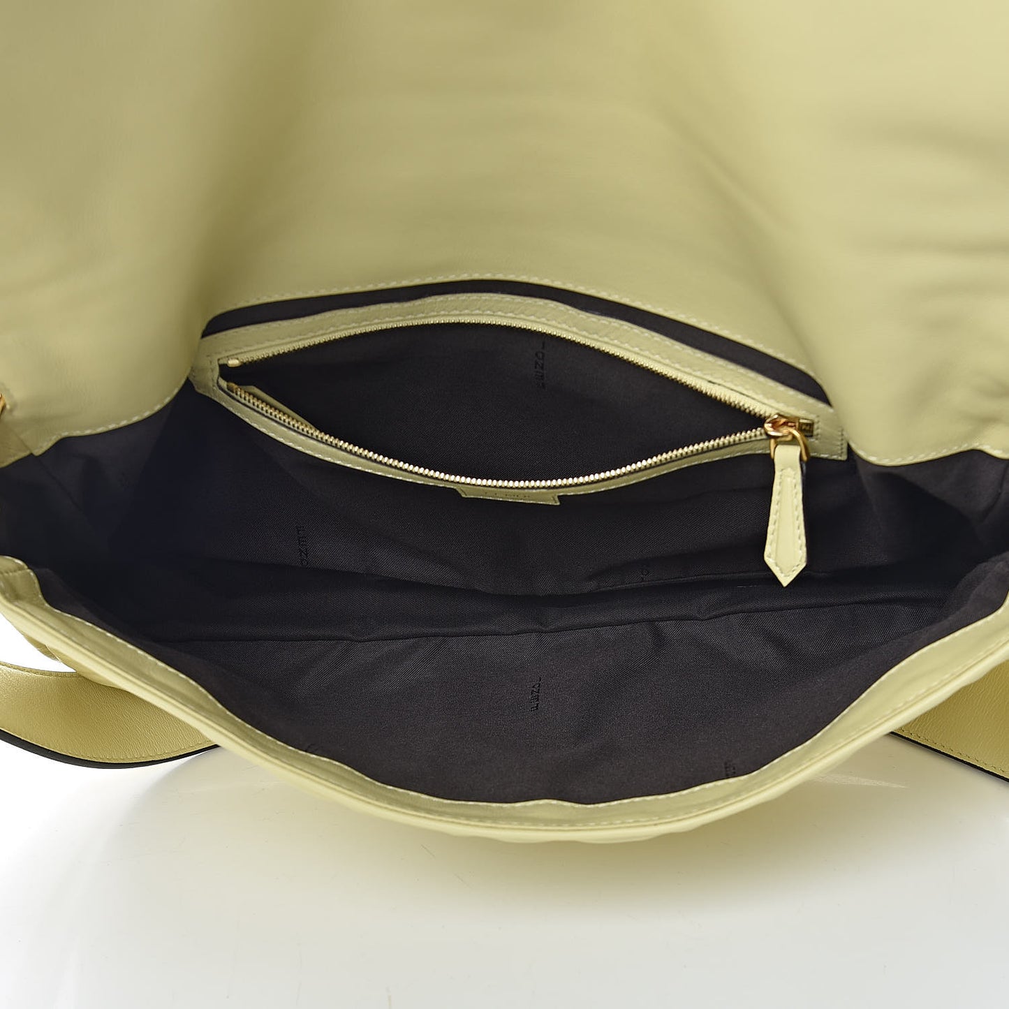 Nappa FF 1974 Embossed Large Baguette Banana