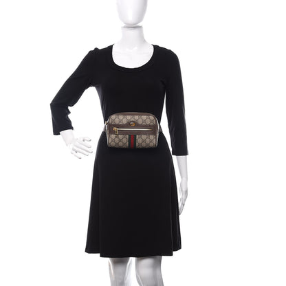 Gucci GG Supreme Monogram Web Small Ophidia Belt Bag 95 38 Dark Brown 2 of 11