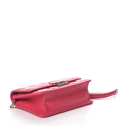 Christian Dior Lambskin Cannage Miss Dior Promenade Pouch Fuchsia 4 of 10