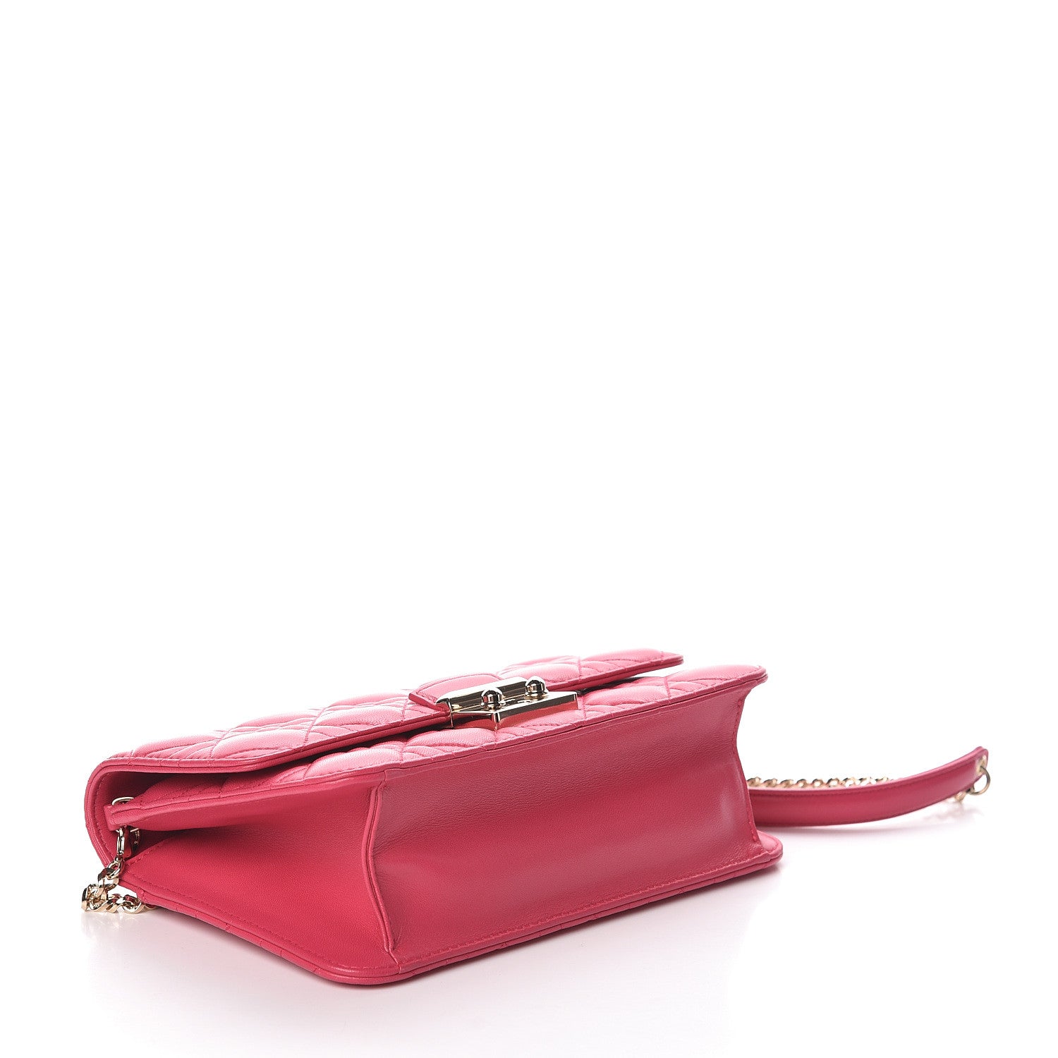 Christian Dior Lambskin Cannage Miss Dior Promenade Pouch Fuchsia 4 of 10