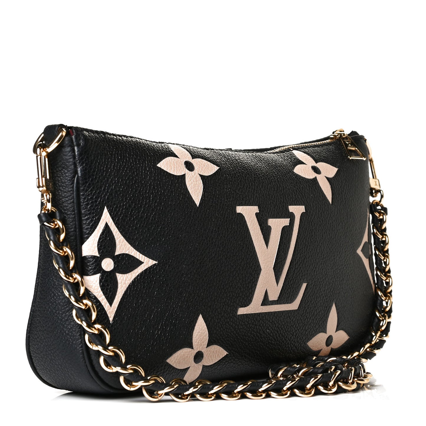 Empreinte Monogram Giant Multi Pochette Accessories Large Pochette Black Beige