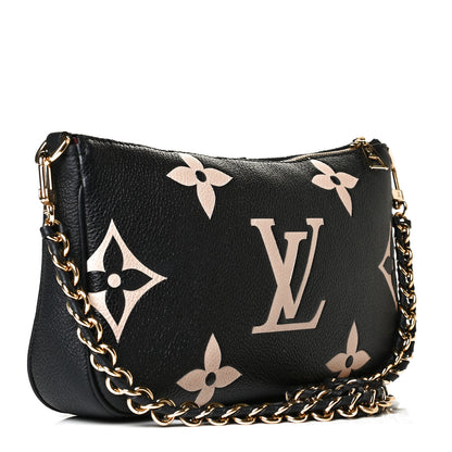Louis Vuitton Empreinte Monogram Giant Multi Pochette Accessories Large Pochette Black Beige 3 of 10