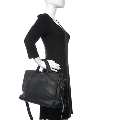 Balenciaga Veau Soyeux Perforated Blackout Hardware City Black 3 of 10