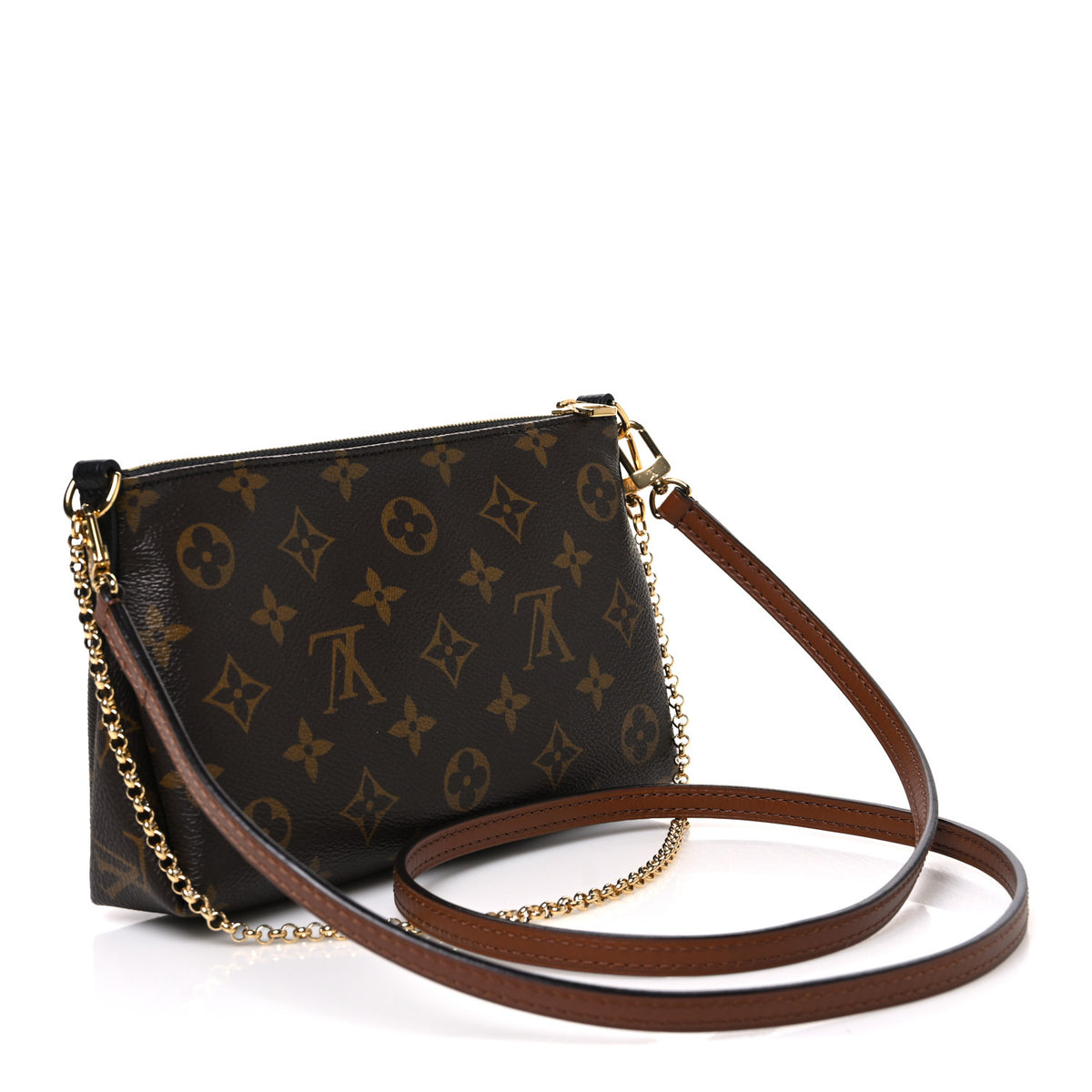 Louis Vuitton Monogram Pallas Clutch Black 3 of 10
