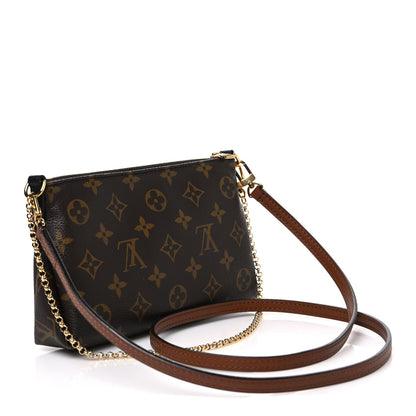 Louis Vuitton Monogram Pallas Clutch Black 3 of 10
