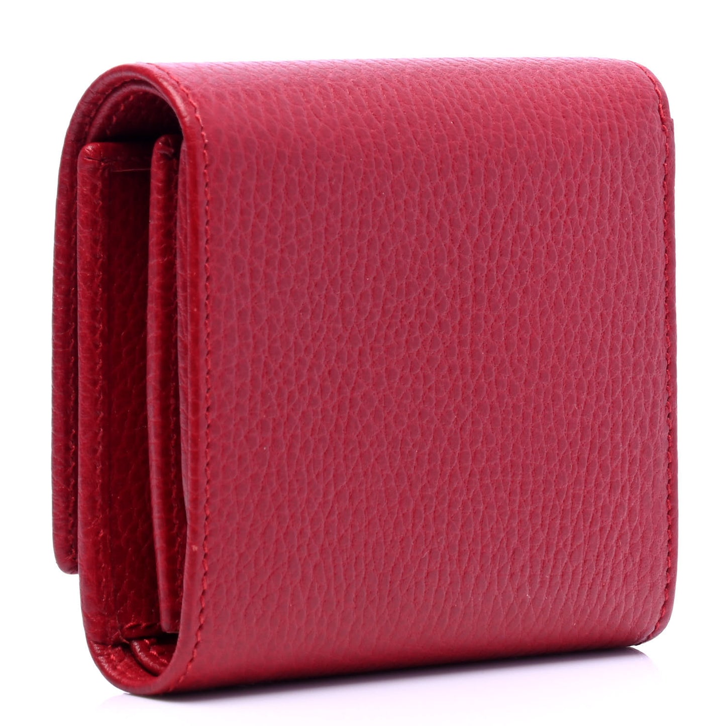 Dollar Calfskin Medium GG Marmont Wallet Red