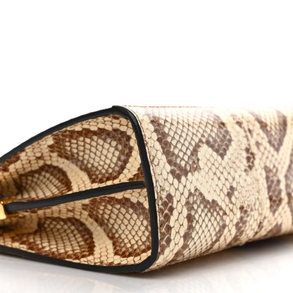 Gucci Raffia Elaphe GG Small Ophidia Chain Shoulder Bag Natural Cream Brown 8 of 9