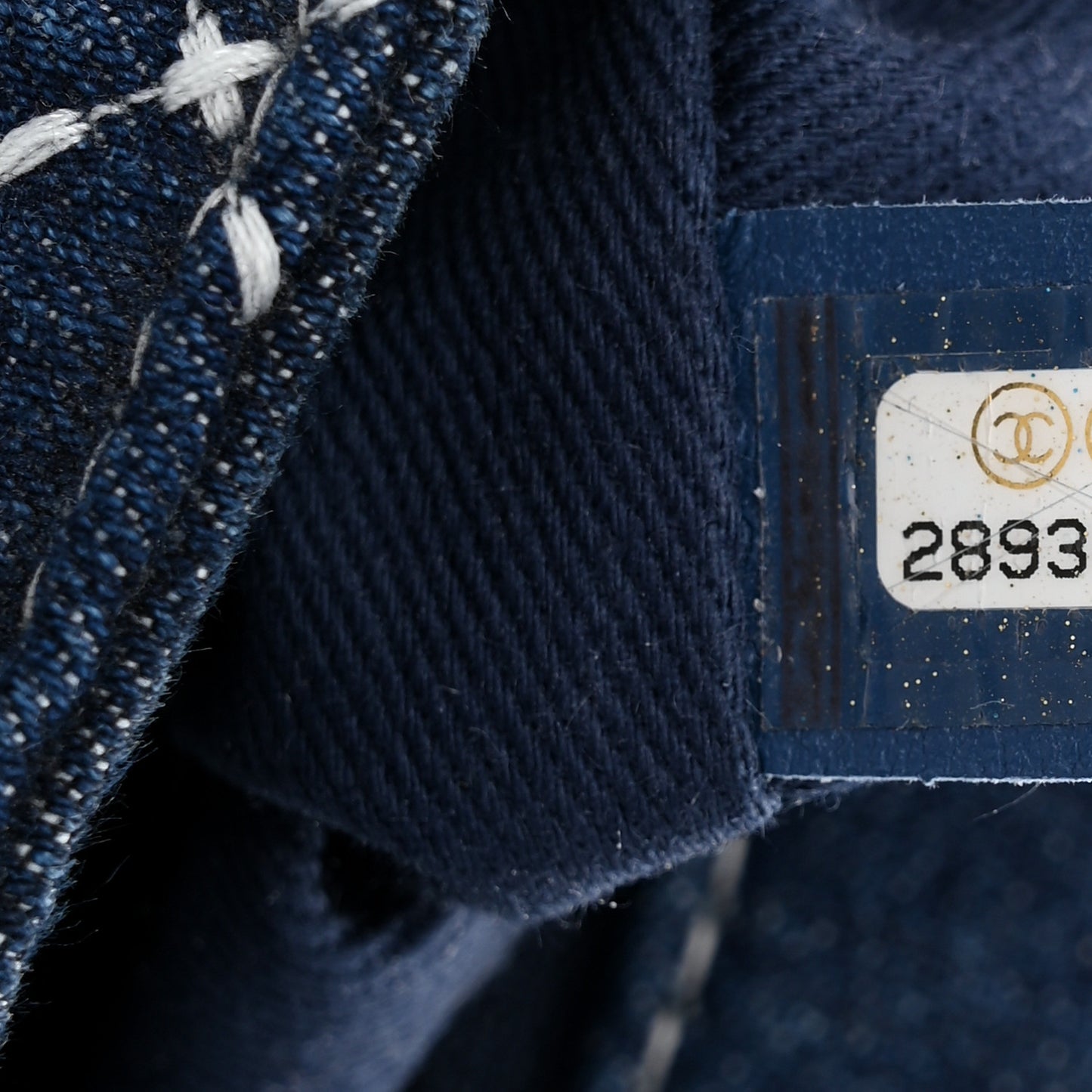Denim Quilted Medium Denim Trip Single Flap Blue