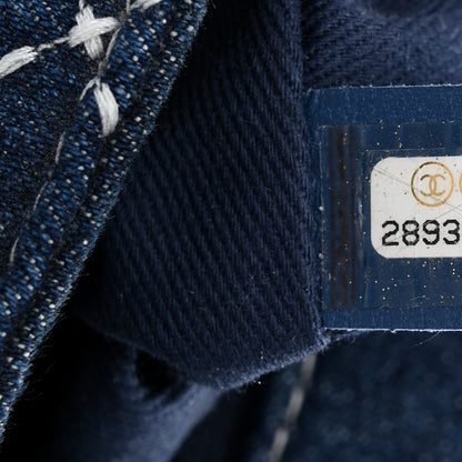 Chanel Denim Quilted Medium Denim Trip Single Flap Blue 7 of 11