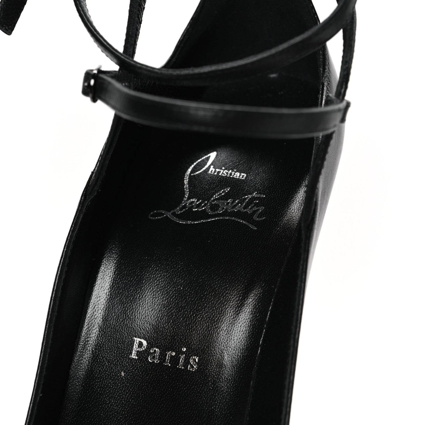 Nappa Conclusive 100 Ankle Strap Pumps 39 Black