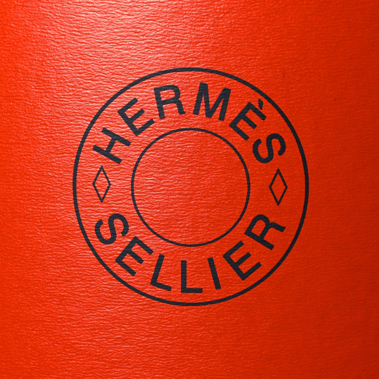Kraft Paper Metal Canvas Saddle Box Orange