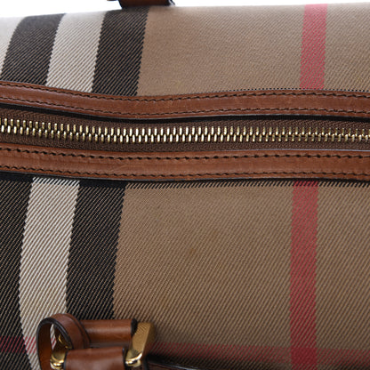 Burberry House Check Medium Alchester Bowling Bag Tan 22 of 23