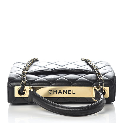 Chanel Lambskin Quilted Small Trendy CC Dual Handle Flap Bag Black 12 of 17