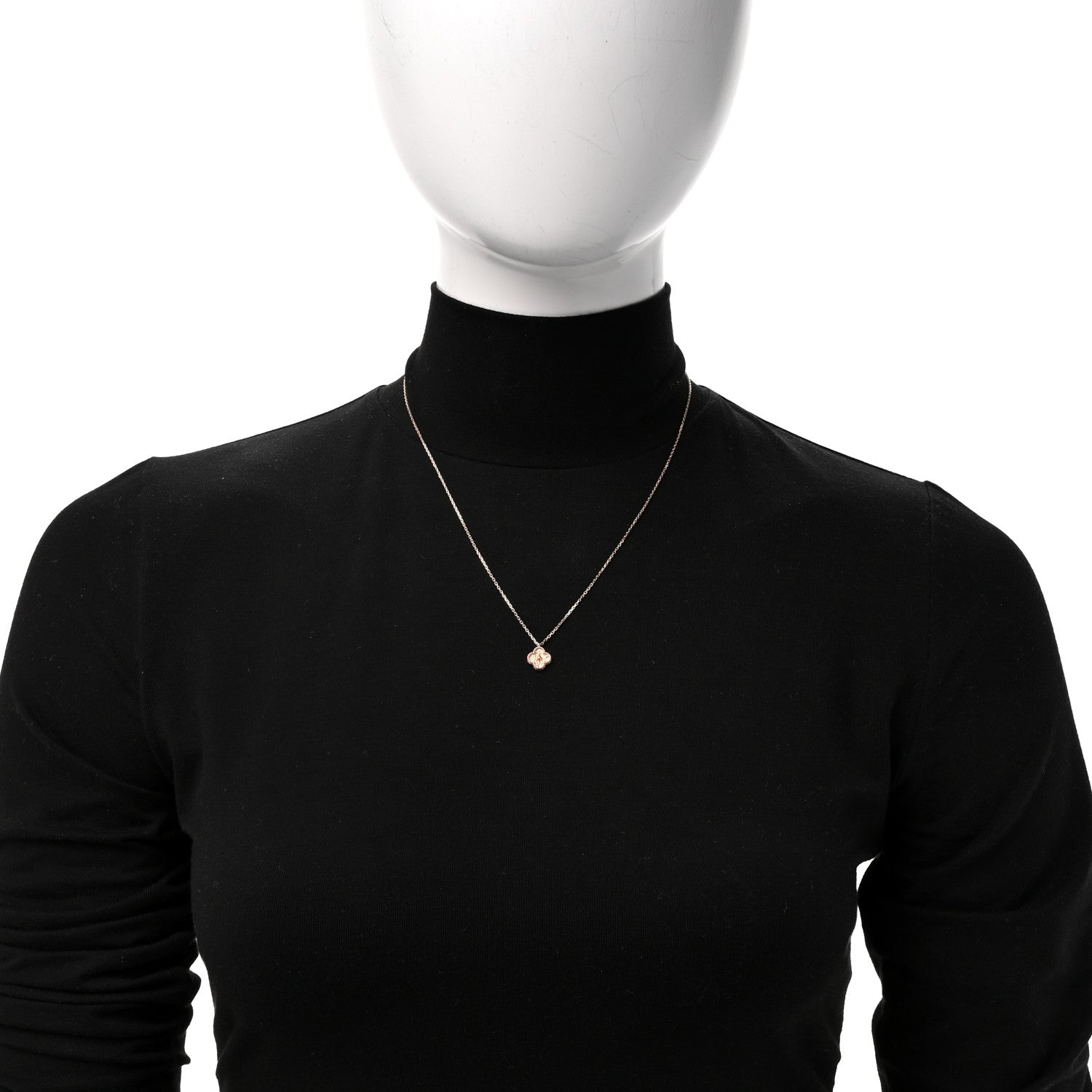 Van Cleef & Arpels 18K Rose Gold Sweet Alhambra Pendant Necklace 2 of 5