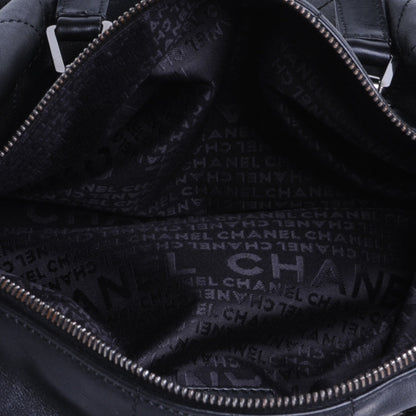 Chanel Leather Square Stitched Handbag Black 6 of 7