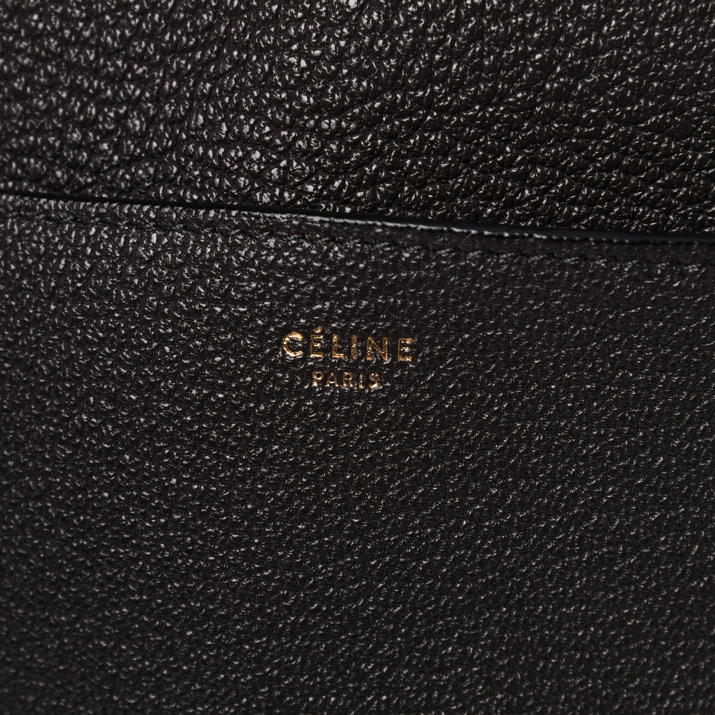 Goatskin Sangle Bucket Bag Dark Taupe