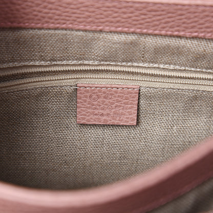 Gucci Dollar Calfskin Interlocking G Top Handle Shoulder Bag Soft Pink 5 of 9