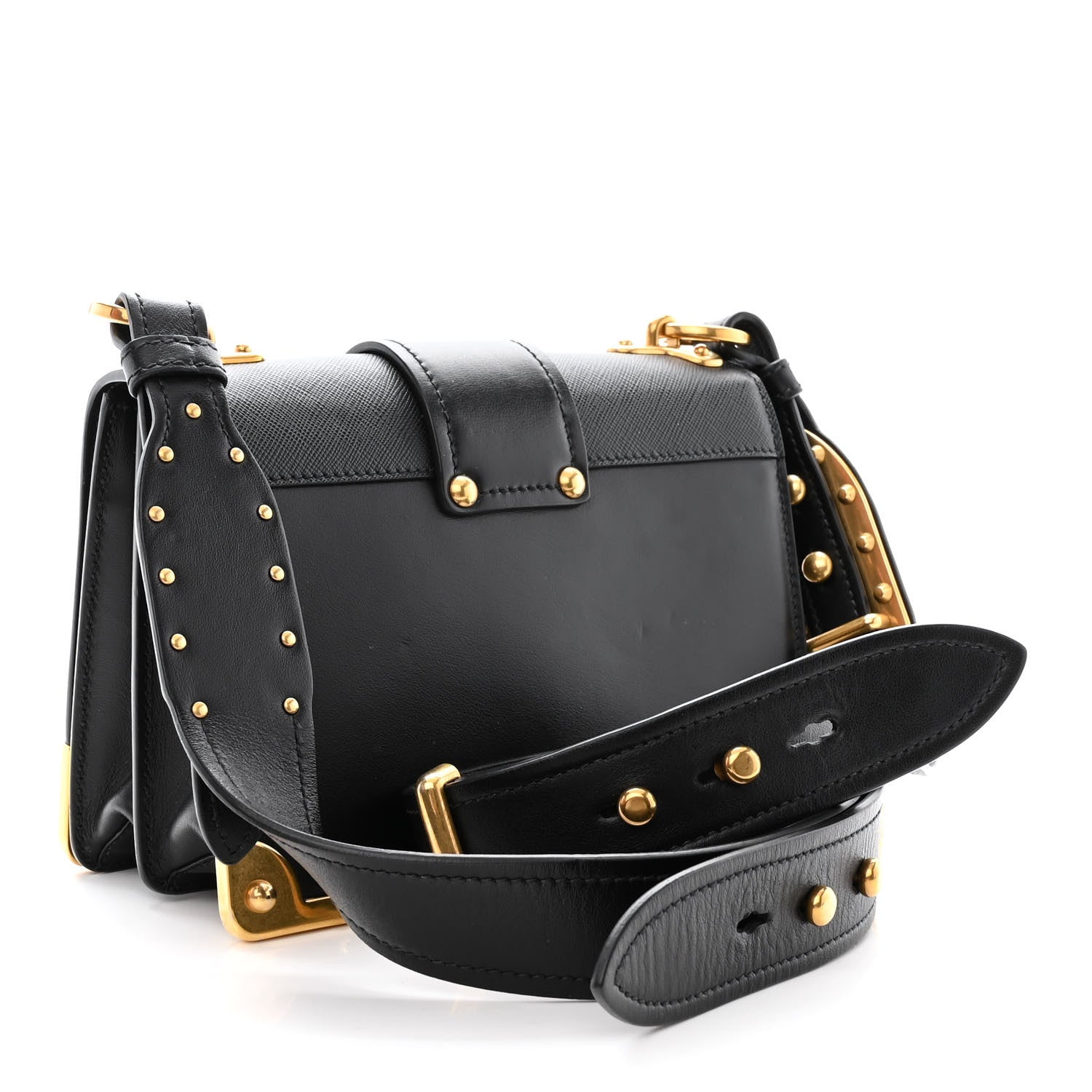 Prada City Calf Saffiano Cahier Bag Black 3 of 10