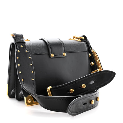 Prada City Calf Saffiano Cahier Bag Black 3 of 10