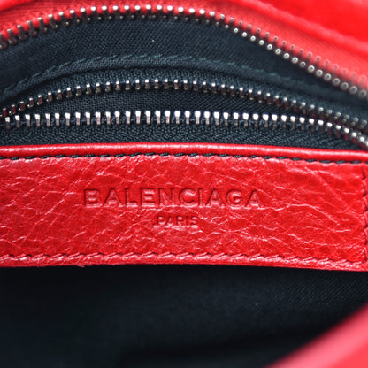 Balenciaga Agneau Giant 12 Silver Hardware Mini City Rouge Lipstick 5 of 9