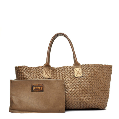 Bottega Veneta Chevre Intrecciato Medium Cabat Ottone 1 of 26