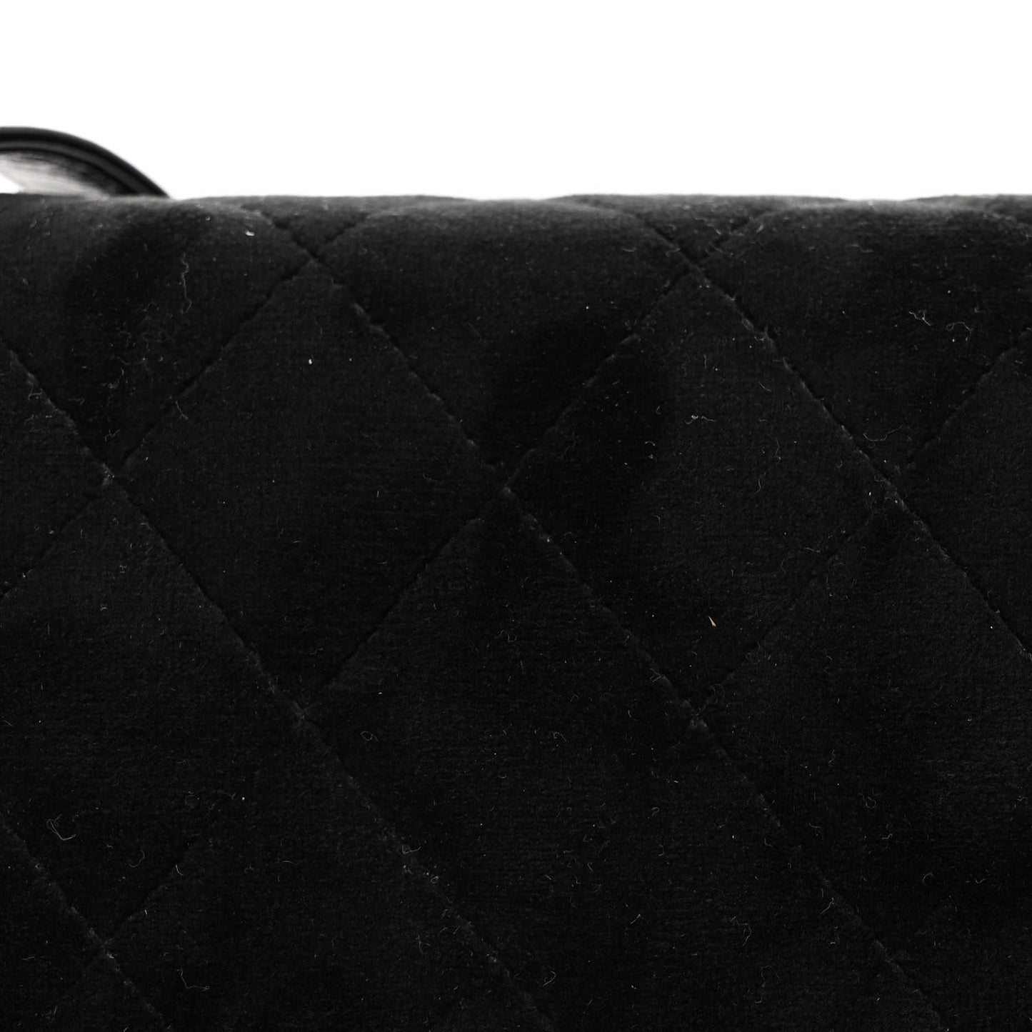 Velvet Quilted Boy Wallet On Chain WOC Black