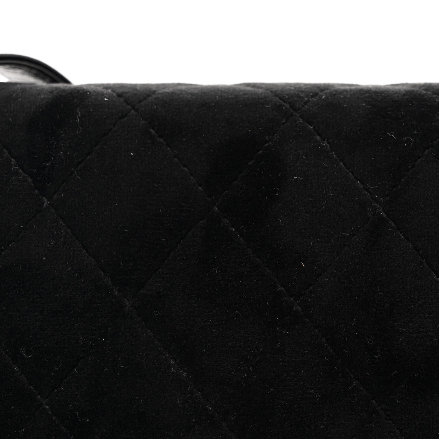 Chanel Velvet Quilted Boy Wallet On Chain WOC Black 9 of 12