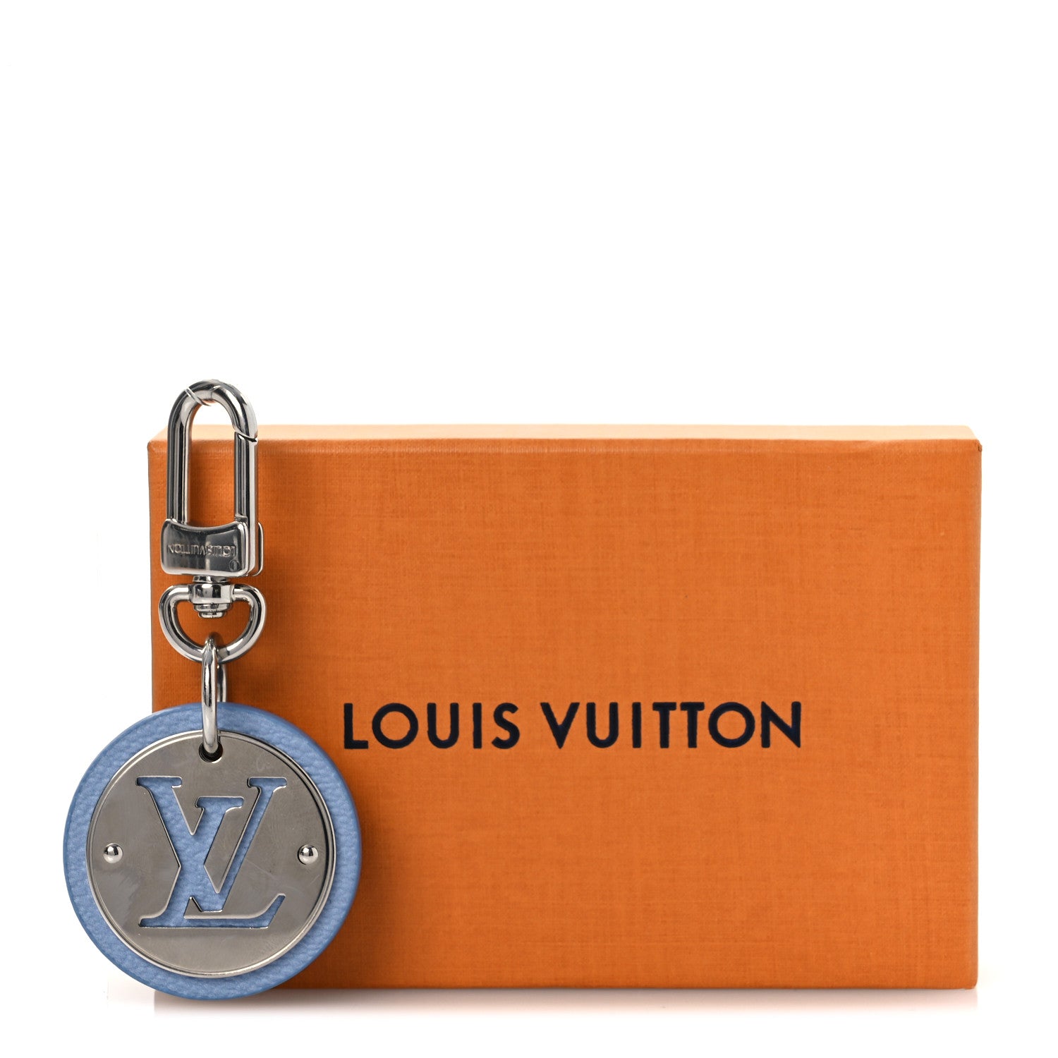Louis Vuitton LV Circle Key Holder Bag Charm Sky Blue 1740043