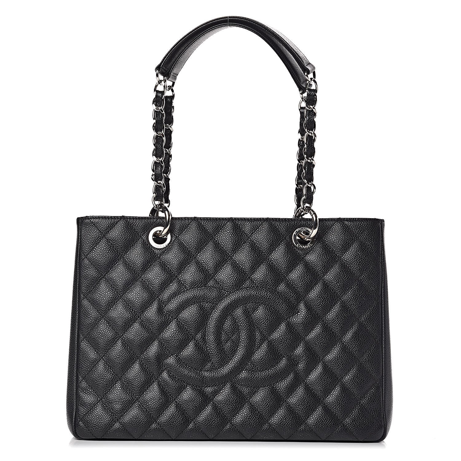 Chanel Caviar Quilted Grand Shopping Tote GST Black 1 of 10