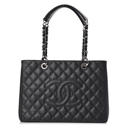 Chanel Caviar Quilted Grand Shopping Tote GST Black 1 of 10