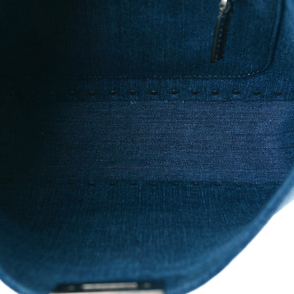 Valentino Garavani Denim Small Guitar Strap Rockstud Rolling Flip-Lock Messenger Bag Blue 5 of 9