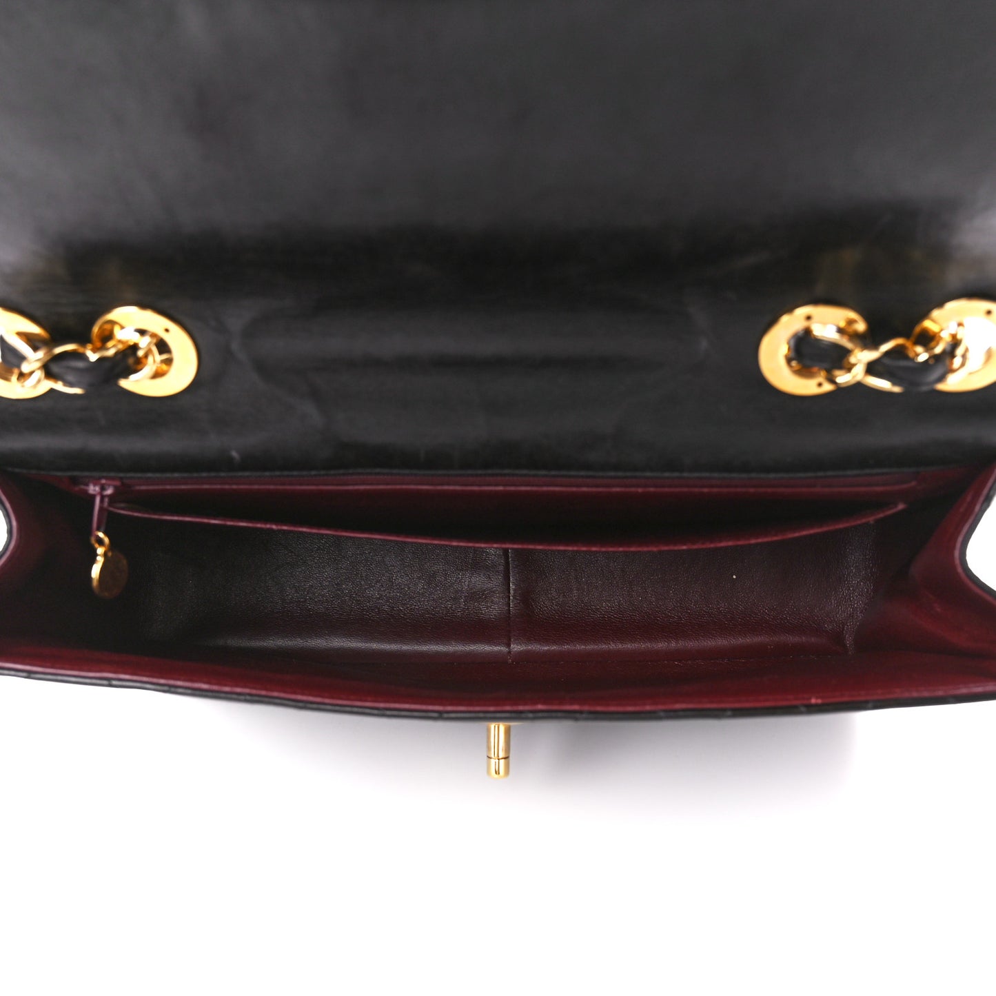 Lambskin Quilted XL Jumbo Single Flap Black