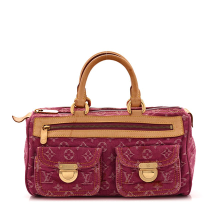 Louis Vuitton Monogram Denim Neo Speedy Fuchsia 1 of 14