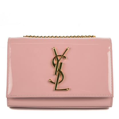 Saint Laurent Patent Small Classic Monogram Satchel Dragee 1 of 8