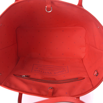 Louis Vuitton Monogram Escale Neverfull MM Rouge 5 of 10