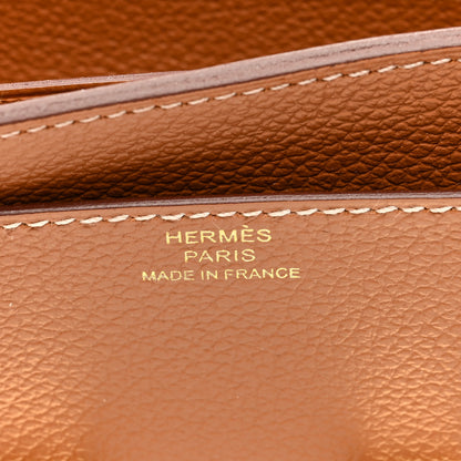 Hermes Evercolor Constance Long Wallet Gold 6 of 6