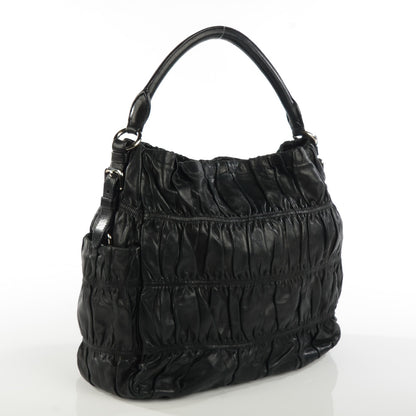 Prada Nappa Gaufre Hobo Nero Black 3 of 8