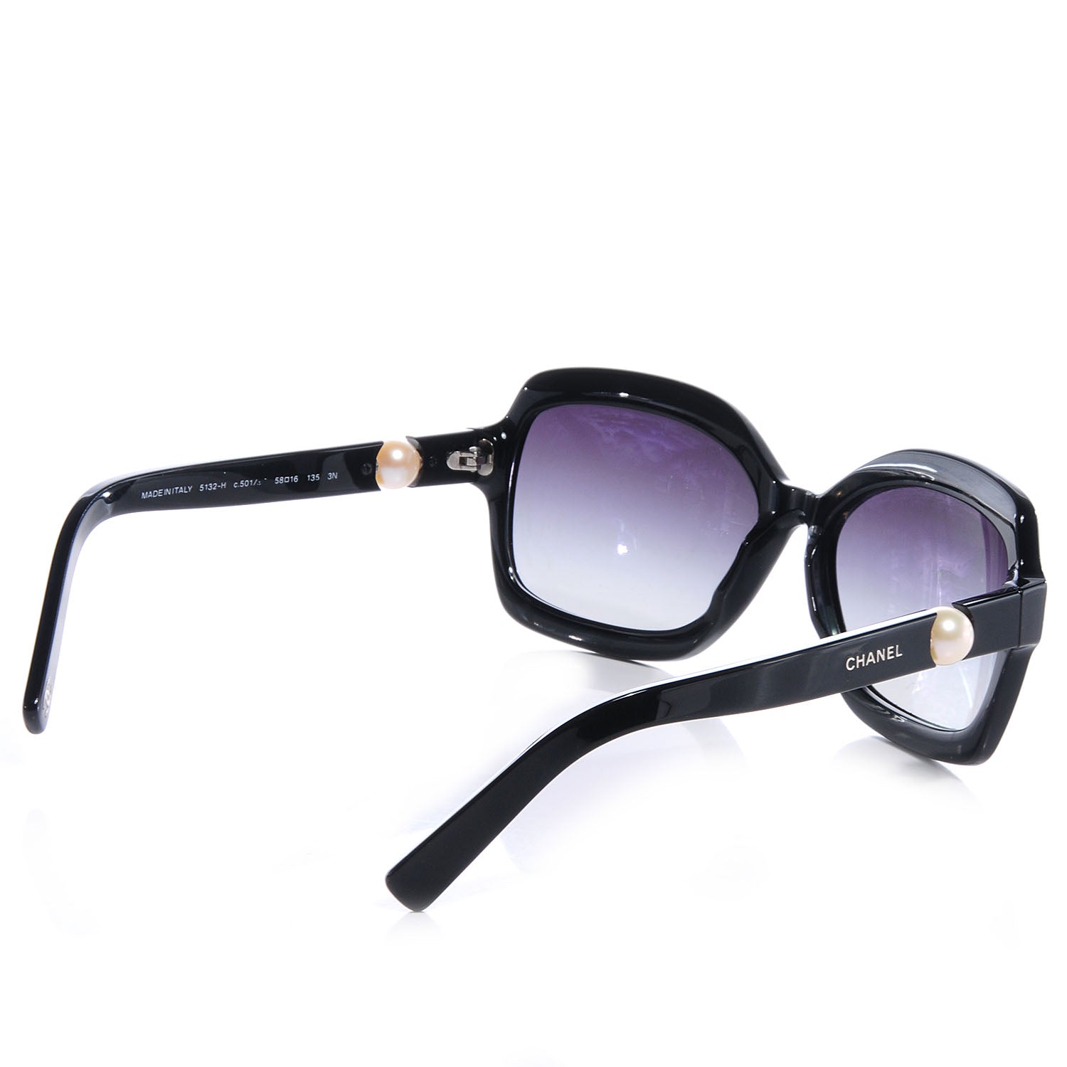 Chanel Pearl Sunglasses 5132-H Black 2 of 6