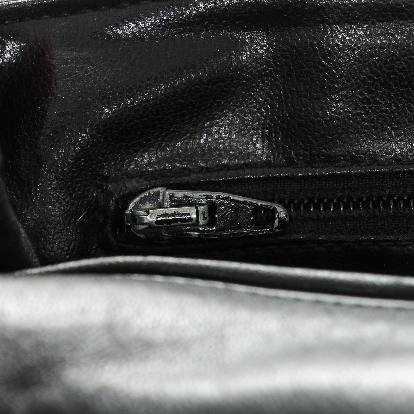 Lambskin Quilted Large Shoulder Flap Bag Black