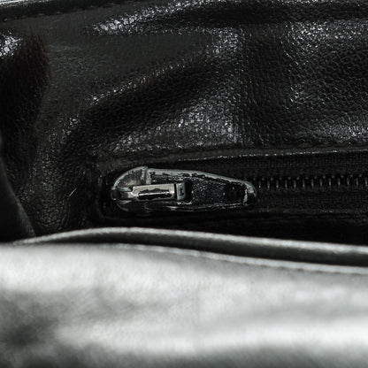 Chanel Lambskin Quilted Large Shoulder Flap Bag Black 10 of 10