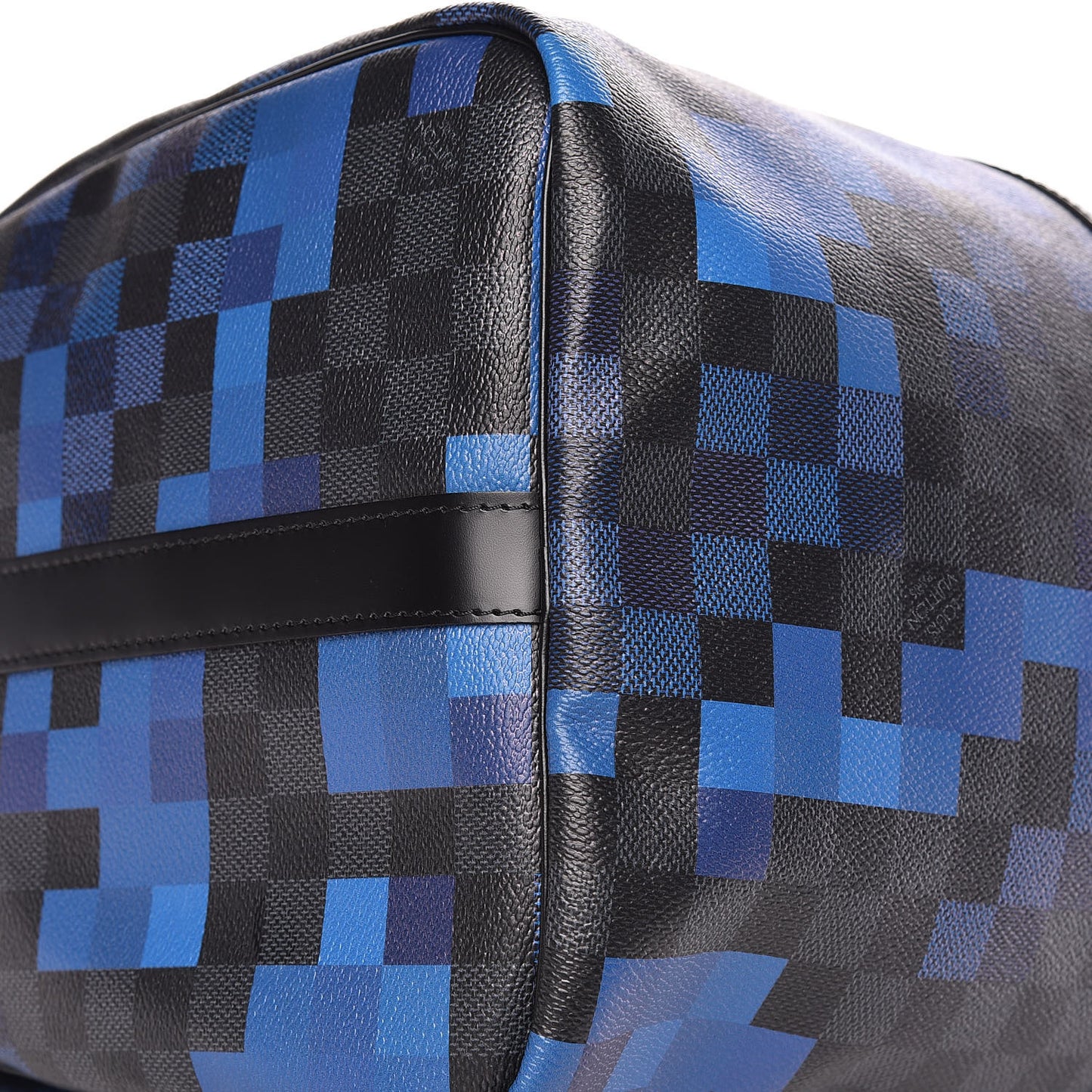 Damier Graphite Pixel Keepall Bandouliere 50 Blue