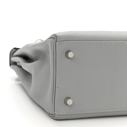Hermes Togo Kelly Retourne 28 Bleu Glacier 9 of 10